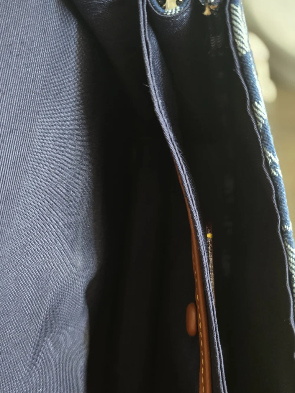 Coach Denim Tabby with Silver Chain - Picture 5 of 6